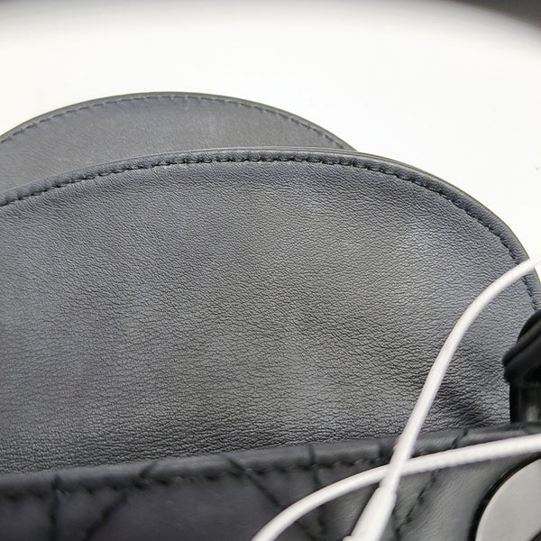Lady Dior Mini Cannage Calfskin Black