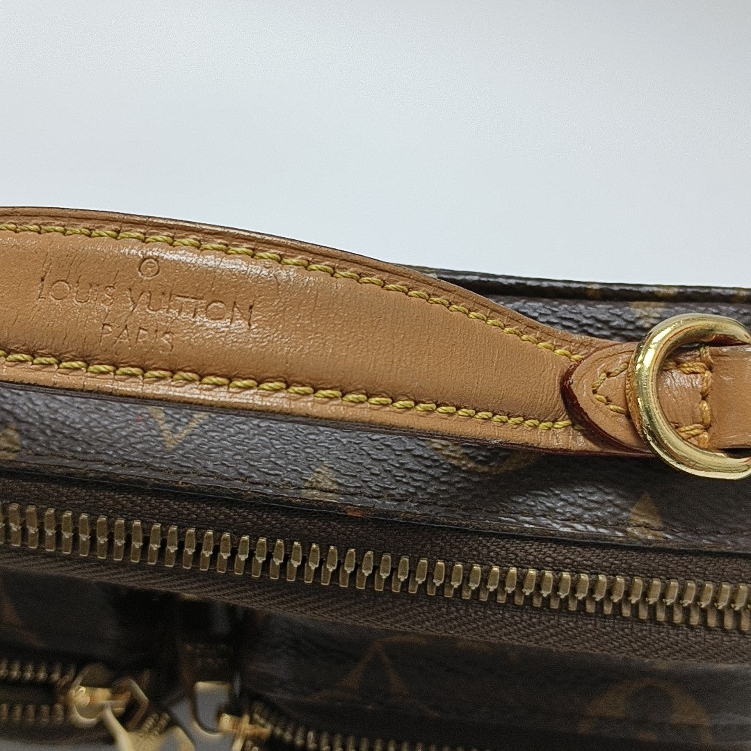 UTILITY Monogram Coated Canvas Brown