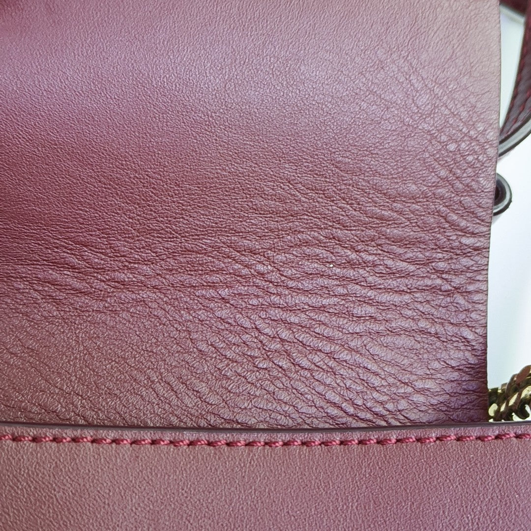 Faye Small Calfskin Red