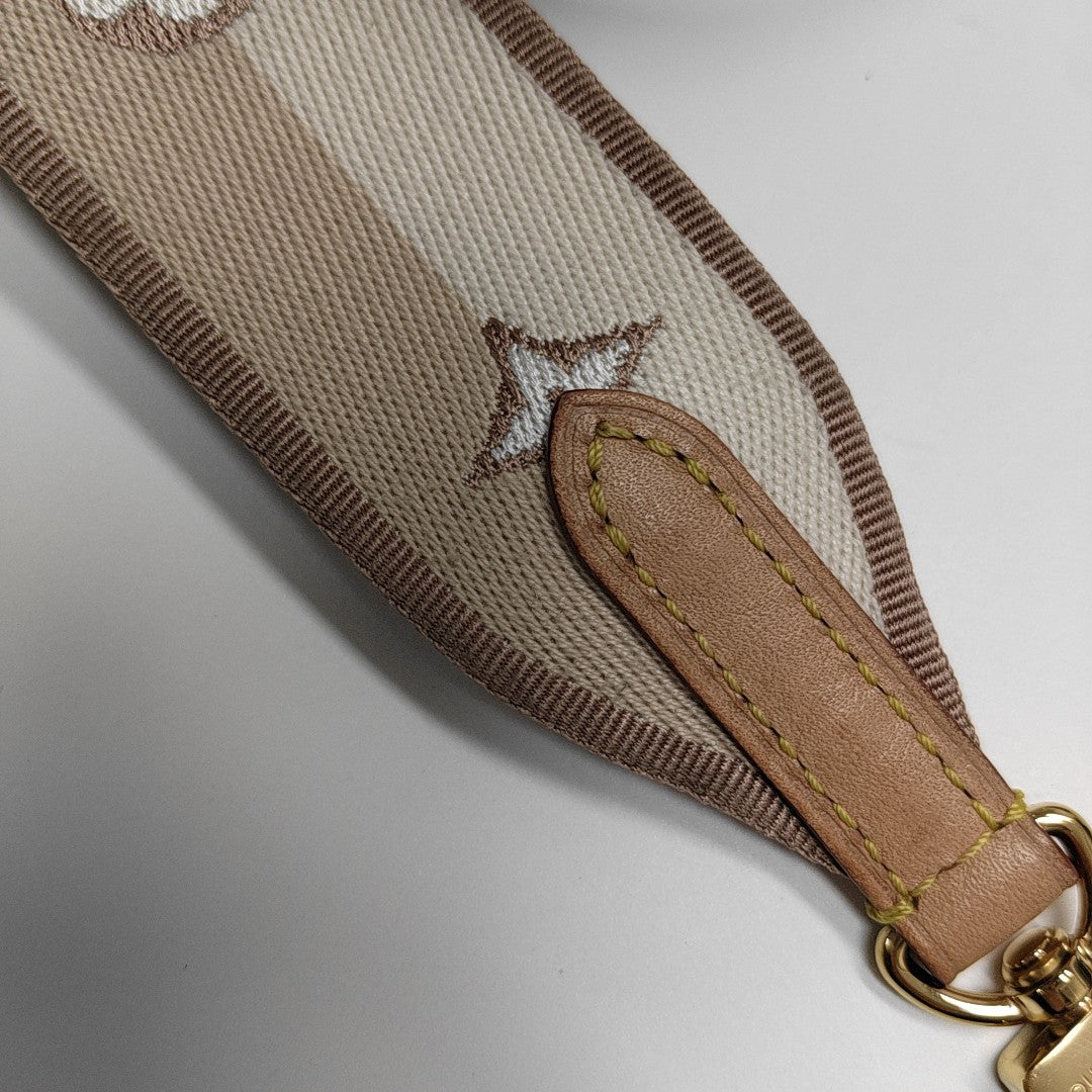 CLUNY PM Monogram Coated Canvas Brown