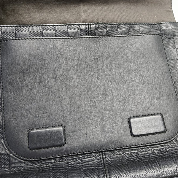 DISTRICT PM Damier Graphite Calfskin Black