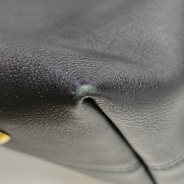 LOW KEY HOBO MM Monogram Calfskin Black