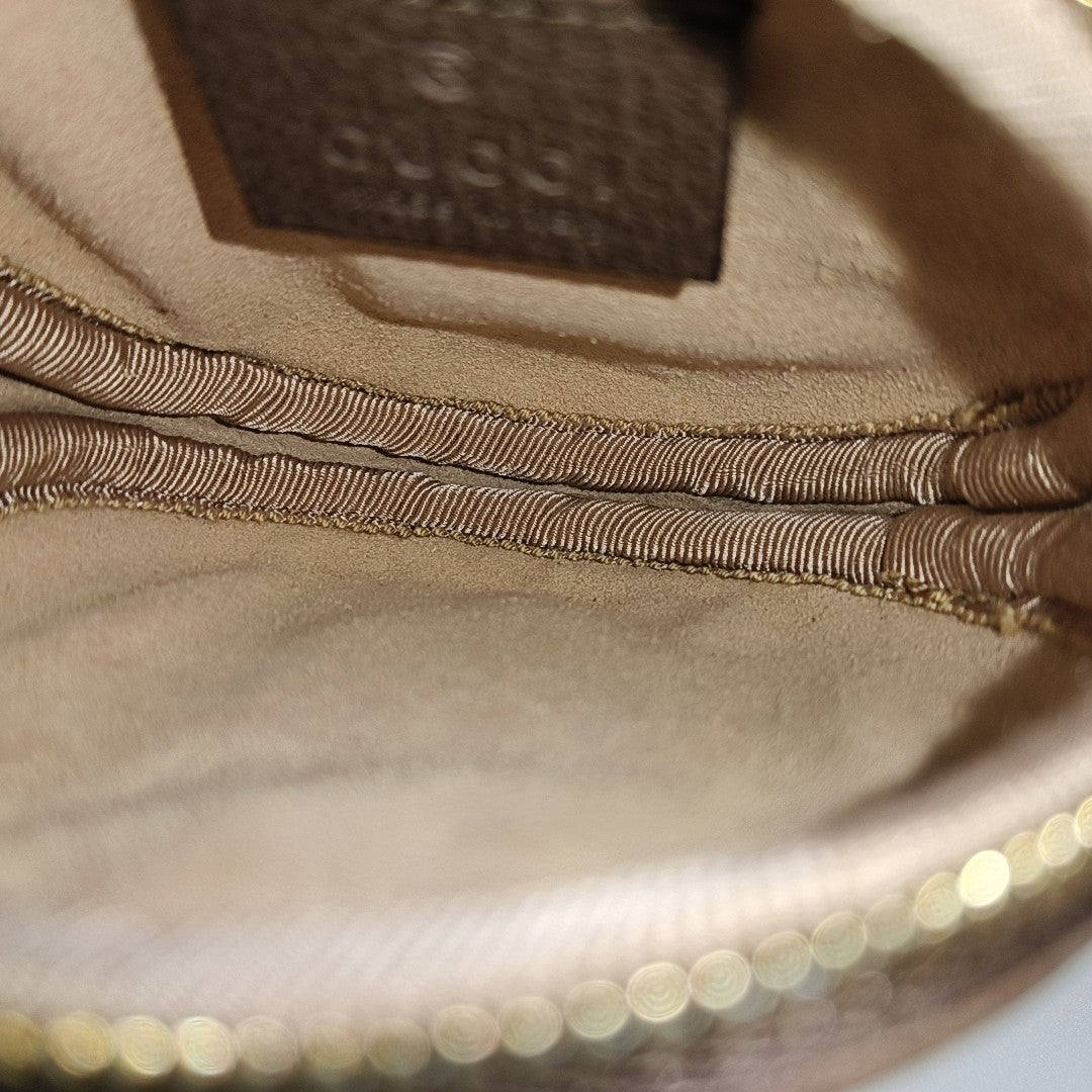 Ophidia Mini Monogram Lona Revestida Beige