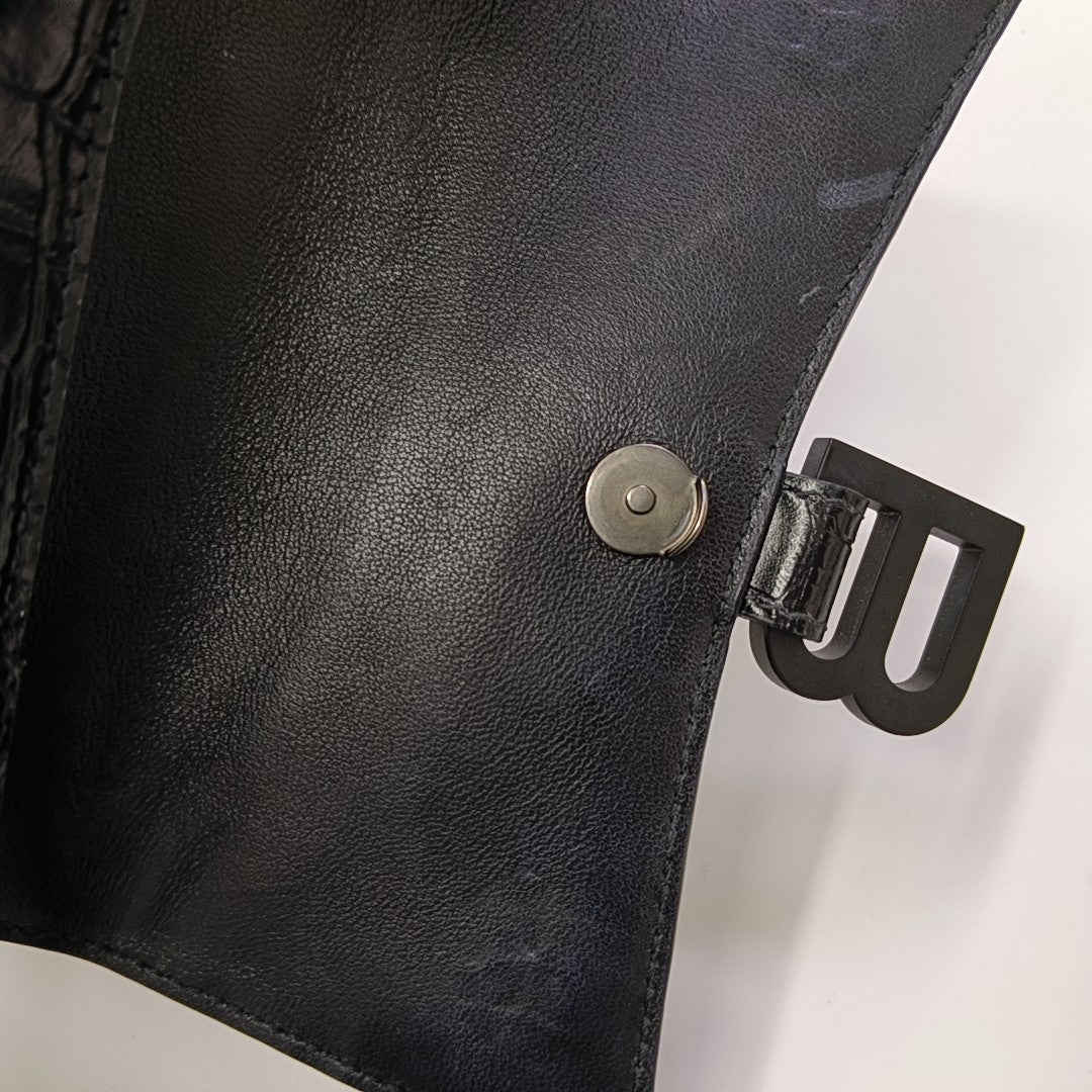 Hourglass Small Calfskin Black