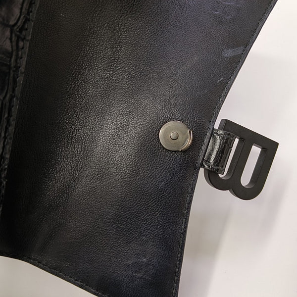 Hourglass Small Calfskin Black