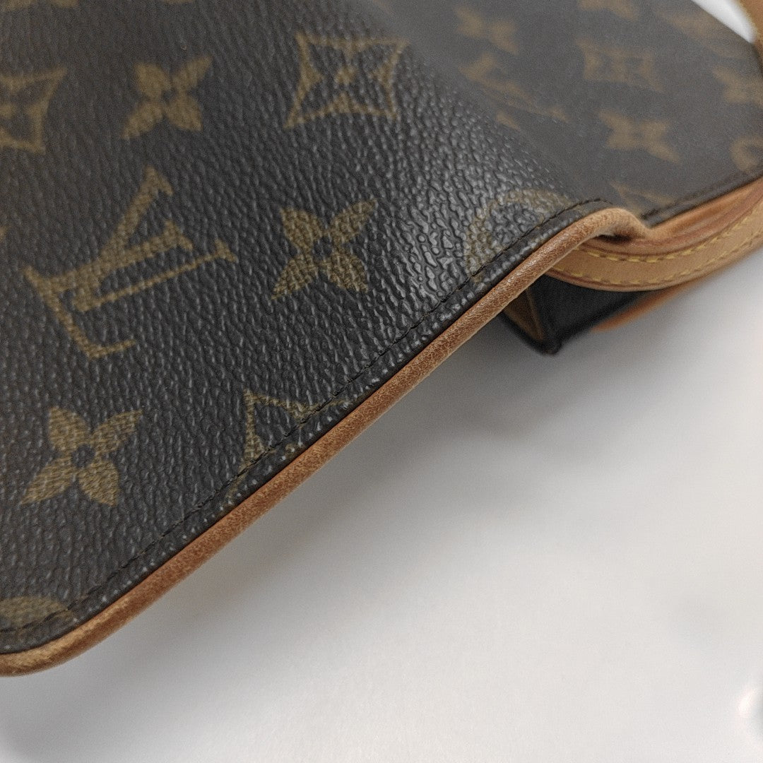 TWIN GM Monogram Coated Canvas Brown