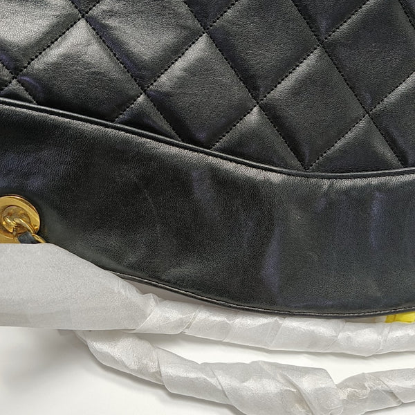 Quilted Calfskin Tote Bag Black