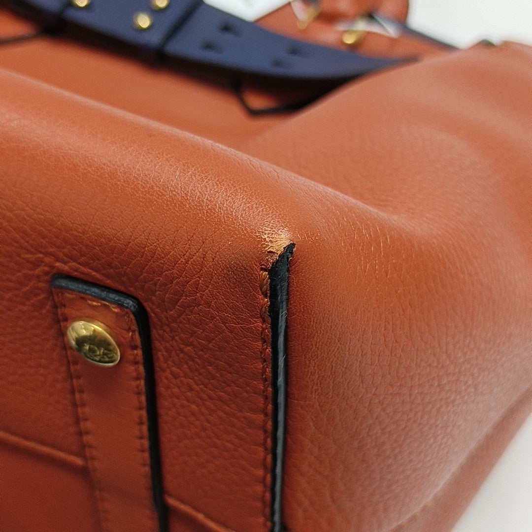 The Belt Large Calfskin Orange