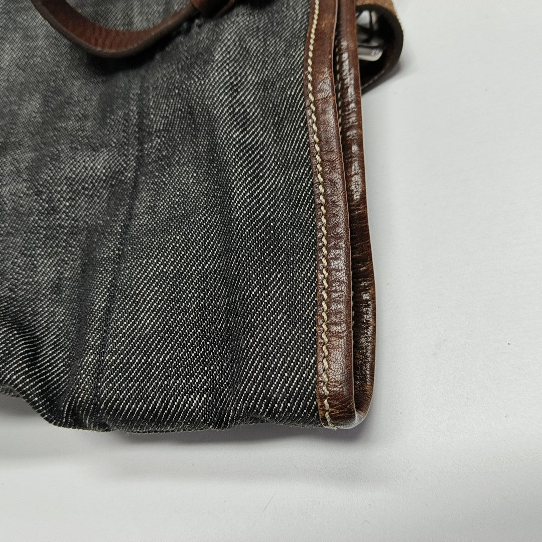Denim Shoulder Bag Gray