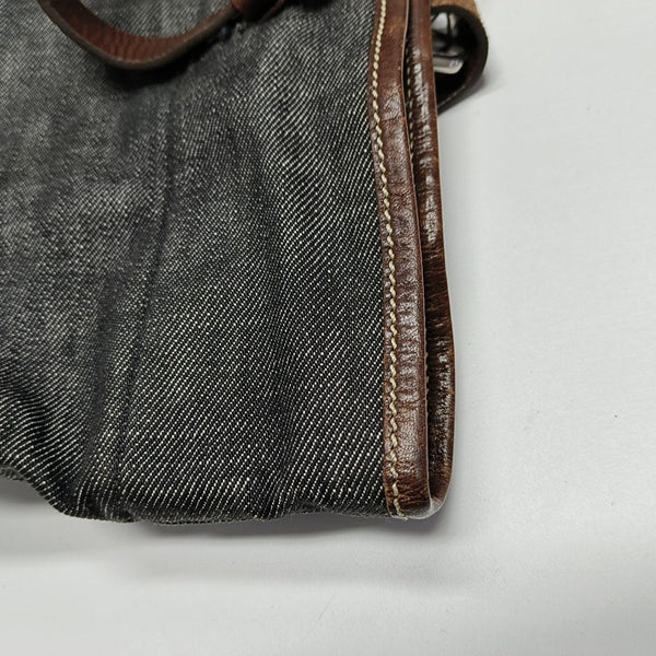 Denim Shoulder Bag Gray
