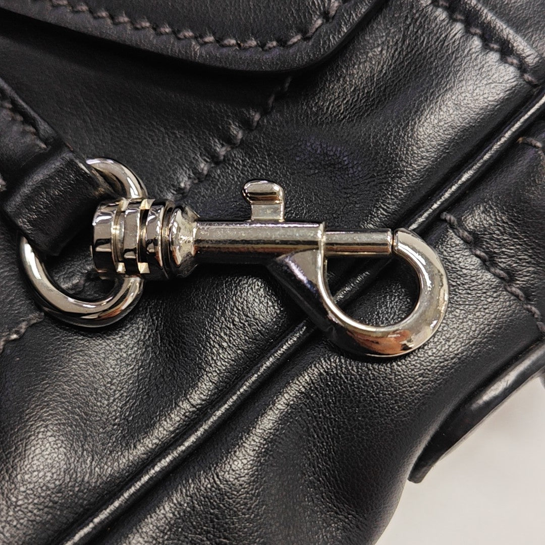 Calfskin Shoulder Bag Black