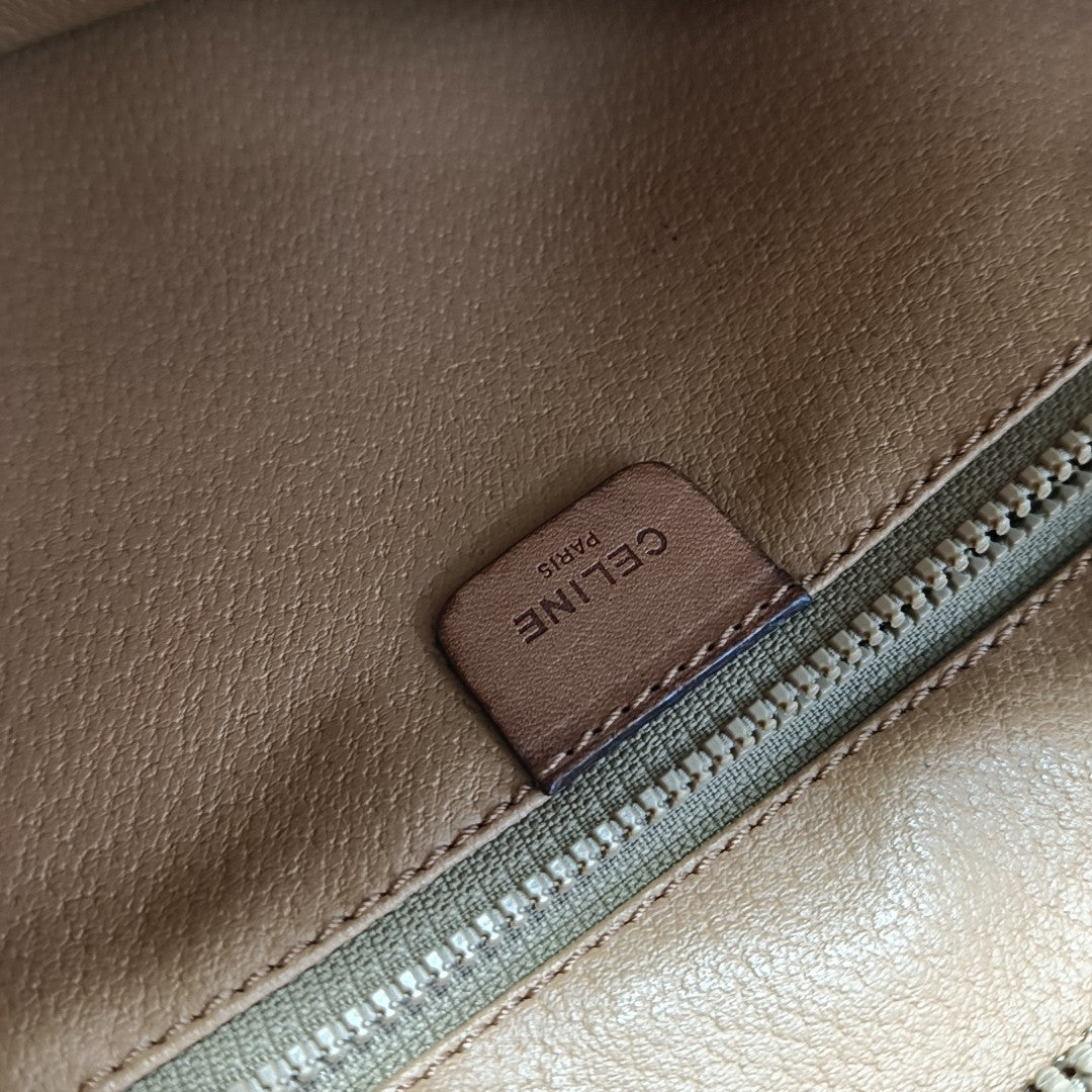 MACADAM CLUTCHES Coated Canvas Brown