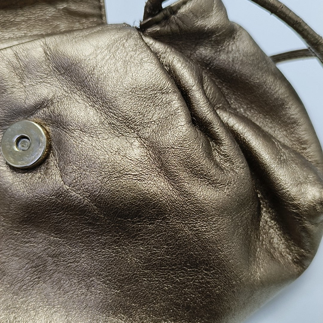 Calfskin Shoulder Bag Brown