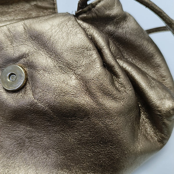 Calfskin Shoulder Bag Brown