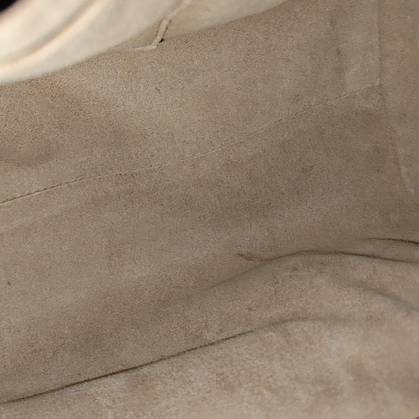 Padlock Medium Monogram Coated Canvas Beige