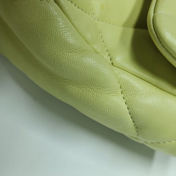 CHANEL 19 Small Quilted Lambskin Yellow