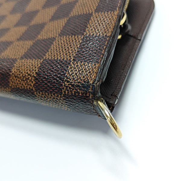 INSOLITE Damier Ebene Coated Canvas Brown Wallet