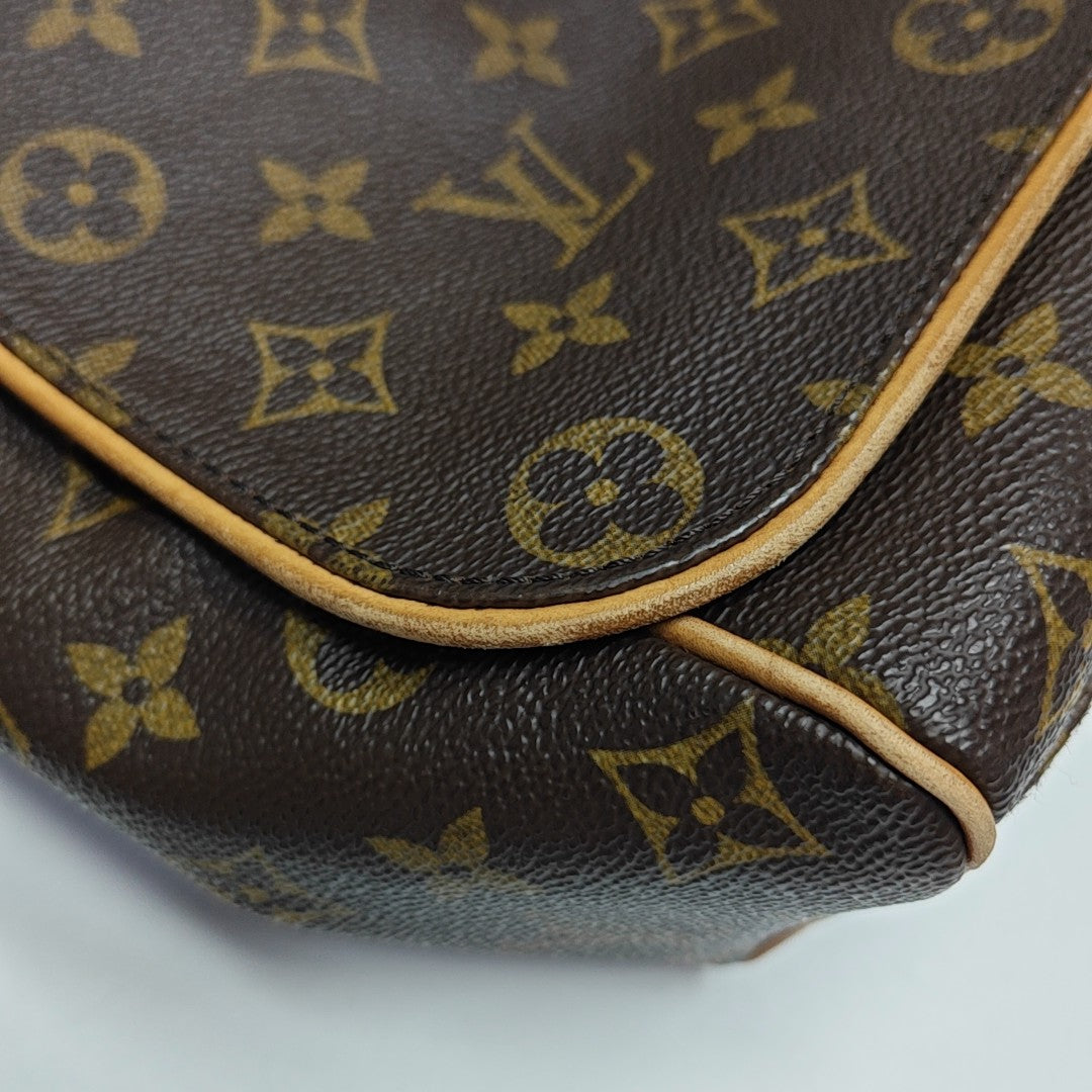VALMY Monogram Coated Canvas Brown
