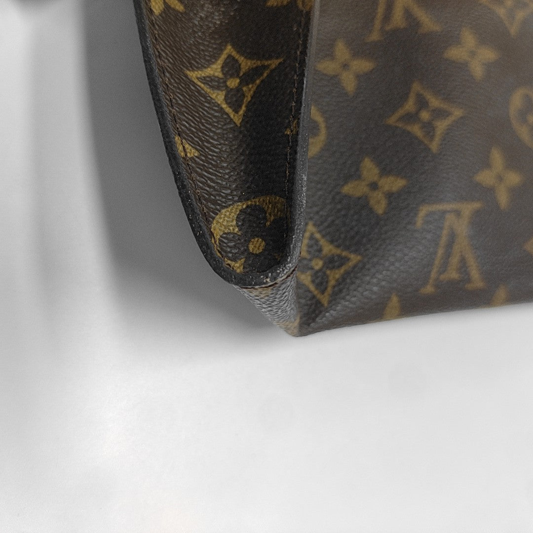Monogram Coated Canvas Shoulder Bag Brown