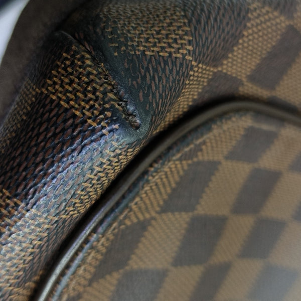 BROOKLYN MM Damier Ebene Coated Canvas Brown