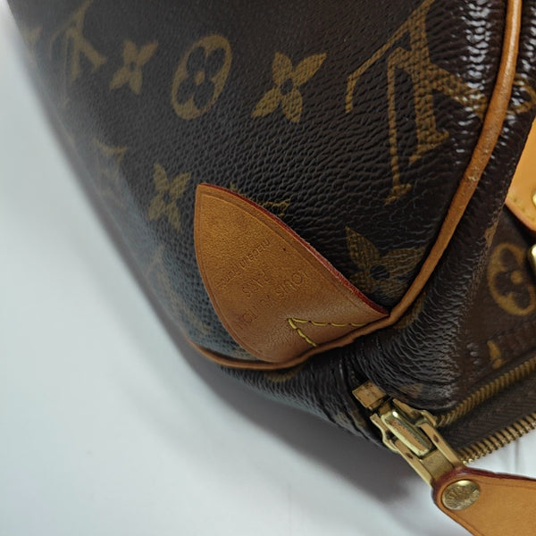 SPEEDY 30 Monogram Coated Canvas Brown