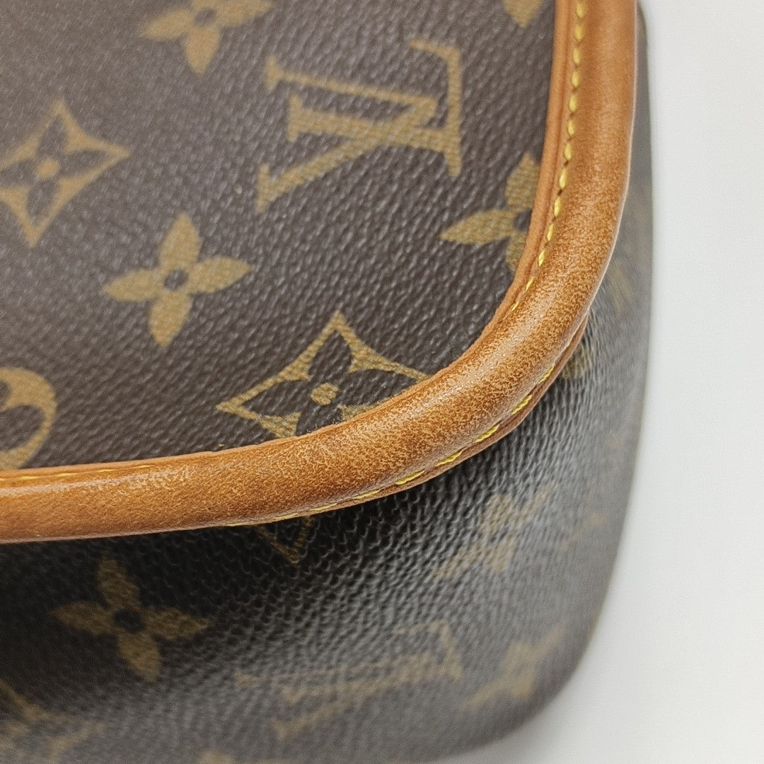 SOLOGNE PM Monogram Coated Canvas Brown