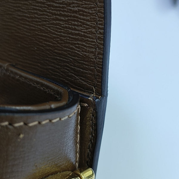 Horsebit 1955 Medium Monogram Coated Canvas Beige