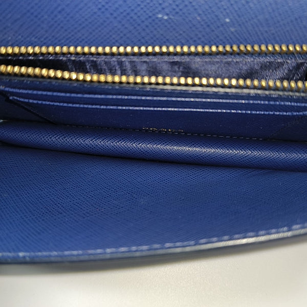 Saffiano Calfskin Shoulder Bag Blue