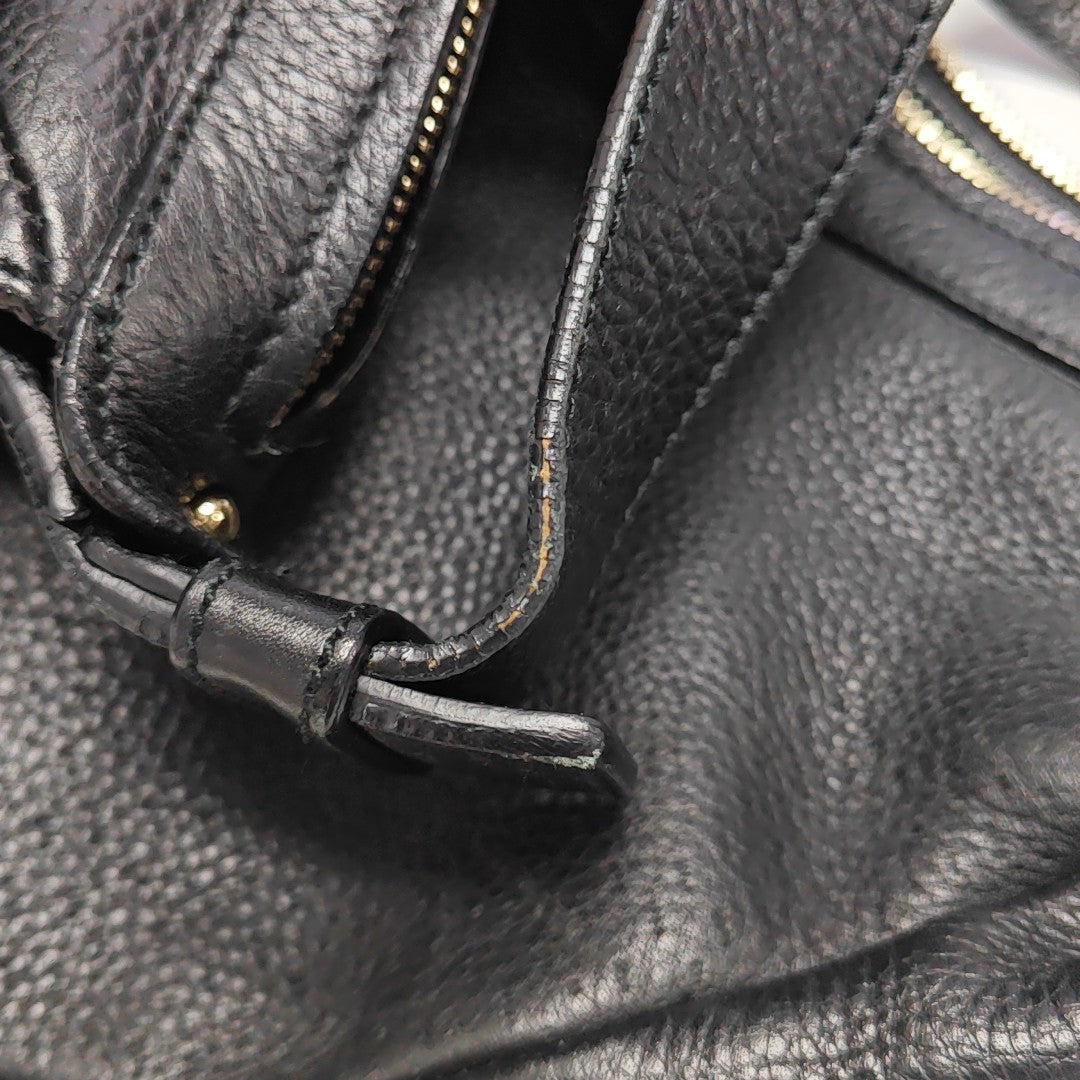 Calfskin Shoulder Bag Black