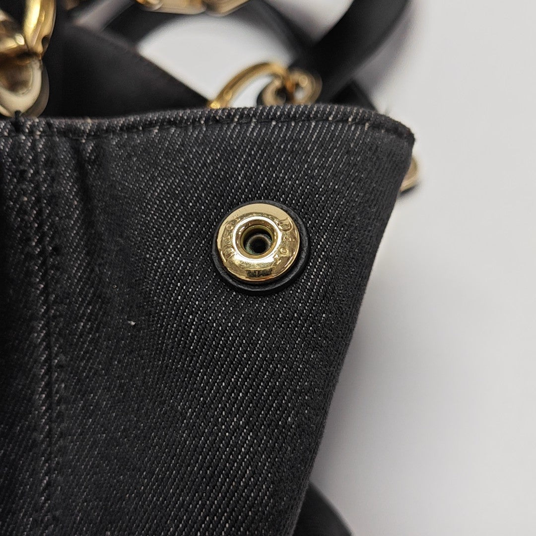 Canvas Top Handle Bag Large Multicolor