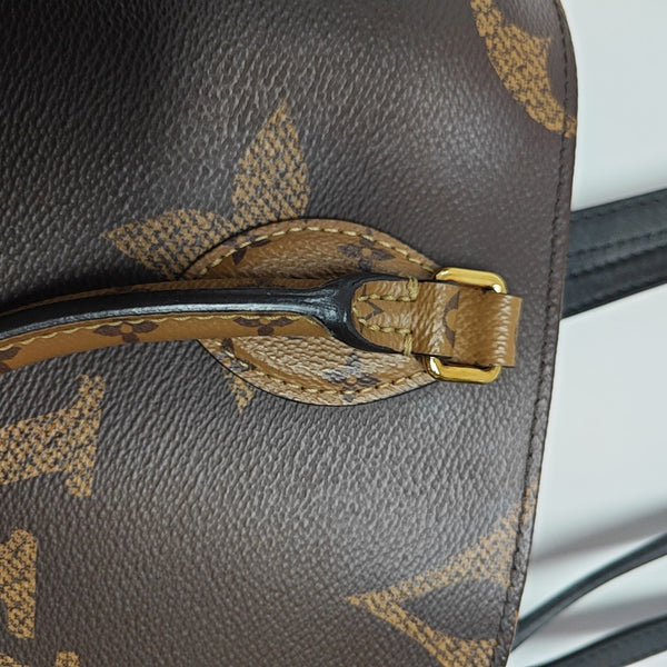 ONTHEGO MM Monogram Coated Canvas Brown