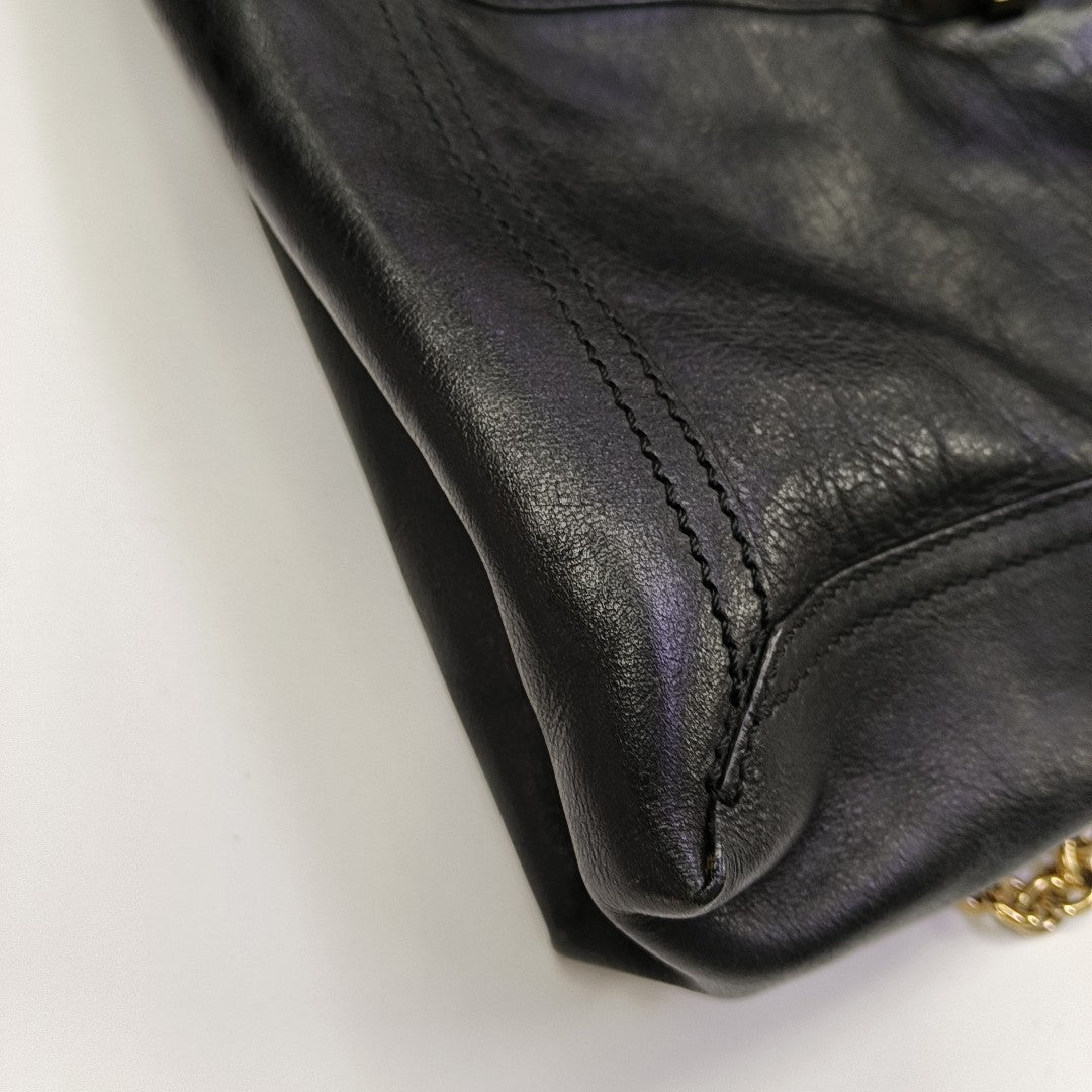Baguette Quilted Calfskin Black