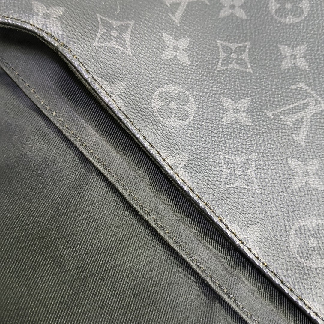 DISTRICT PM Monogram Coated Canvas Black