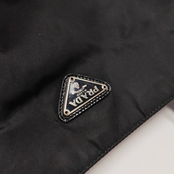 Nylon Top Handle Bag Black