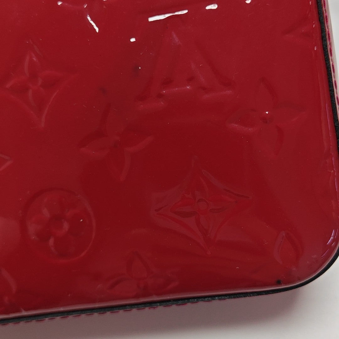 SAC LUCIE Mini Monogram Patent Leather Red