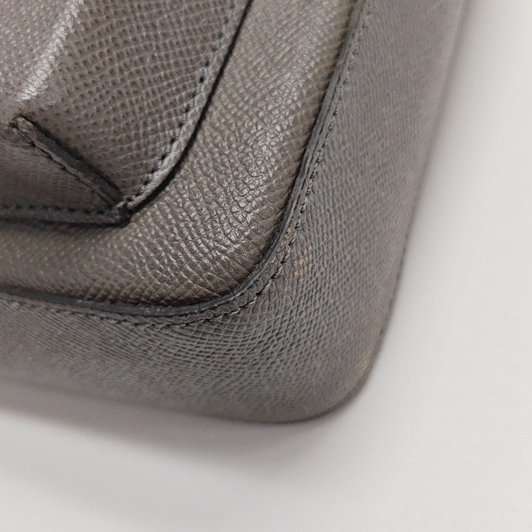 Calfskin Shoulder Bag Gray