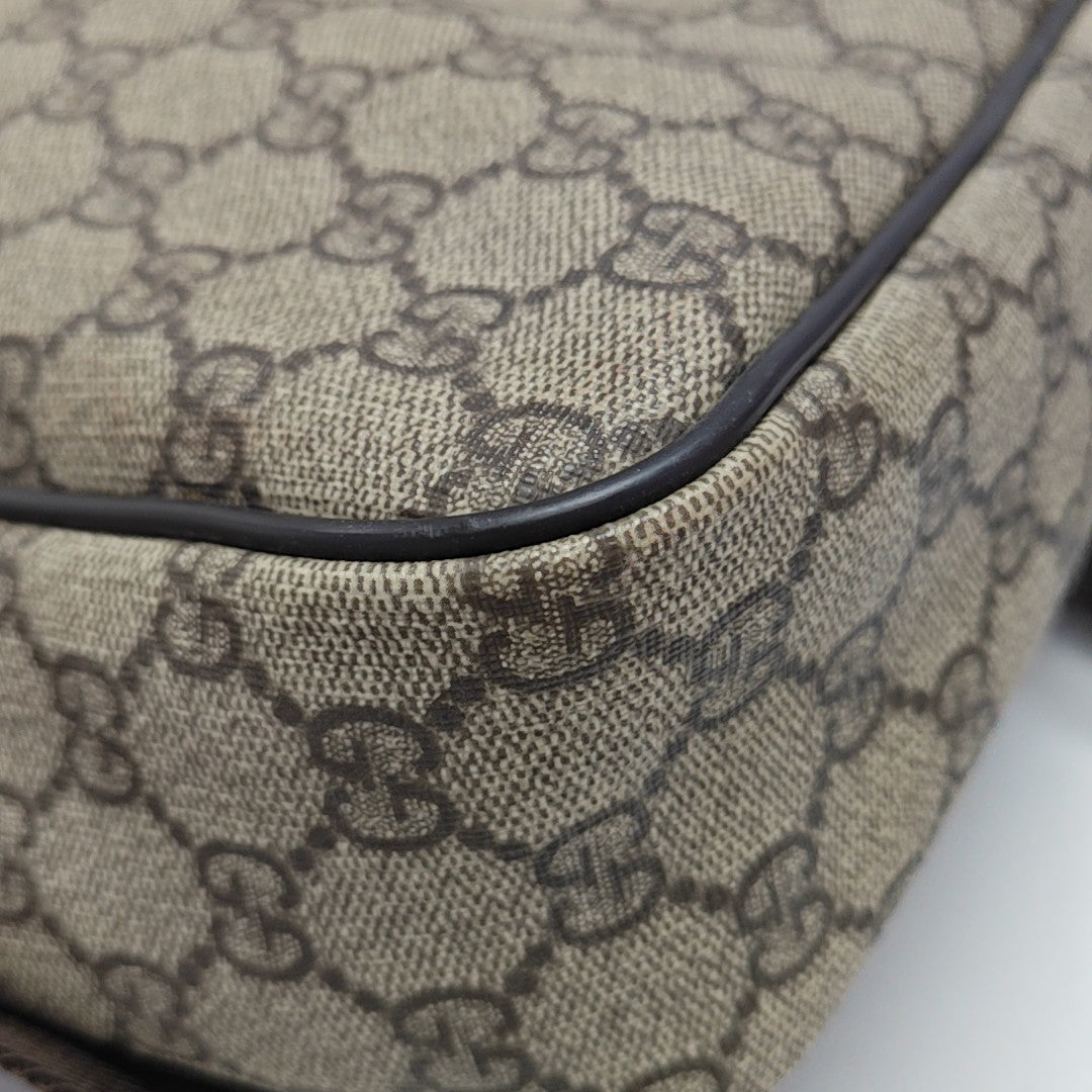 GG Supreme Monogram Coated Canvas Black