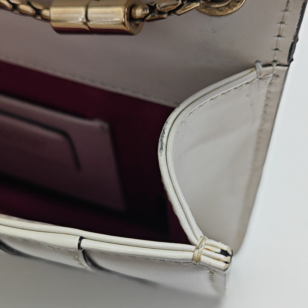 SERPENTI FOREVER Small Calfskin White
