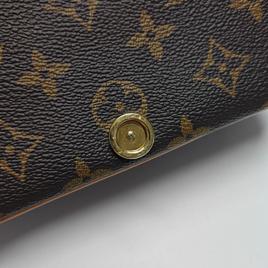 DIANE Nano Monogram Coated Canvas Brown