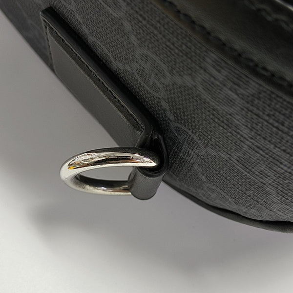 Monogram Coated Canvas Shoulder Bag Black