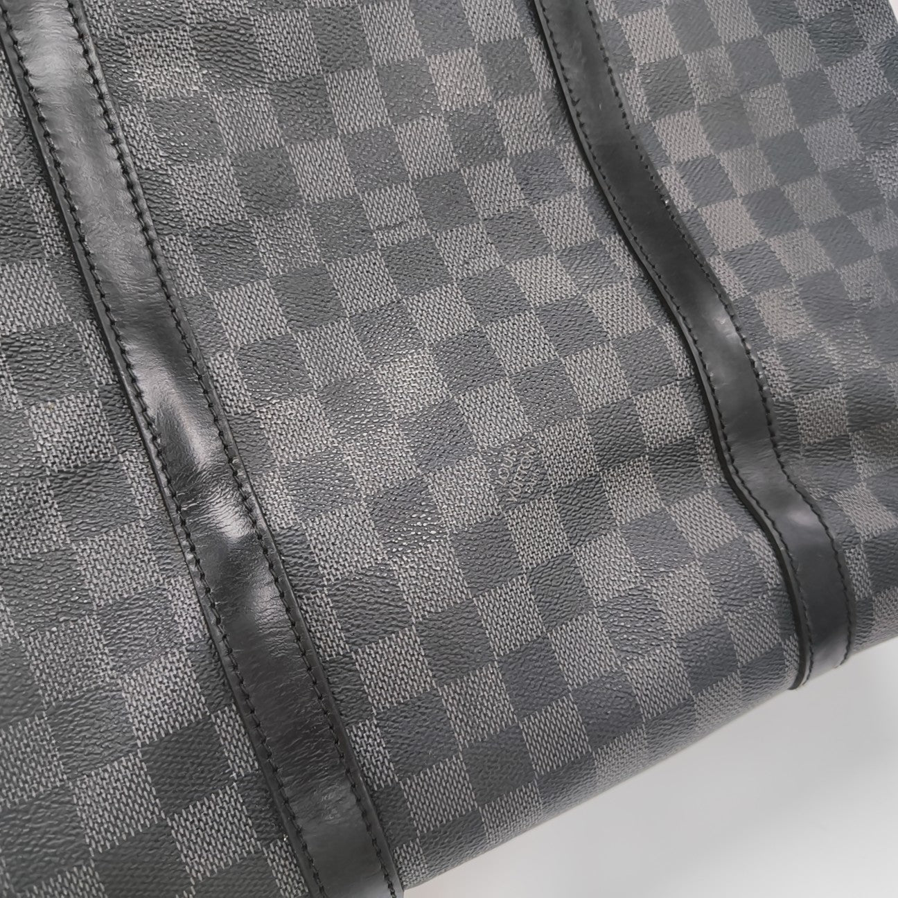 TADAO MM Damier Graphite Coated Canvas Gray