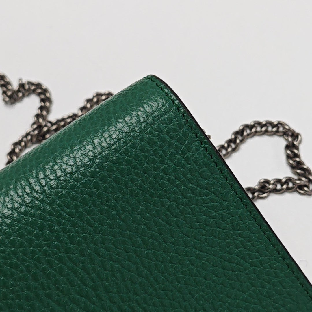 Dionysus Super Mini Calfskin Green