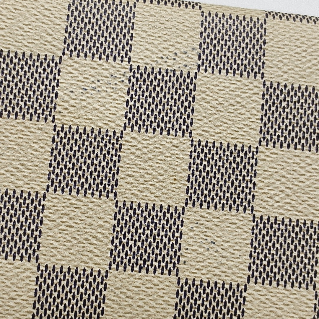 EMILIE Damier Azur Coated Canvas White Wallet
