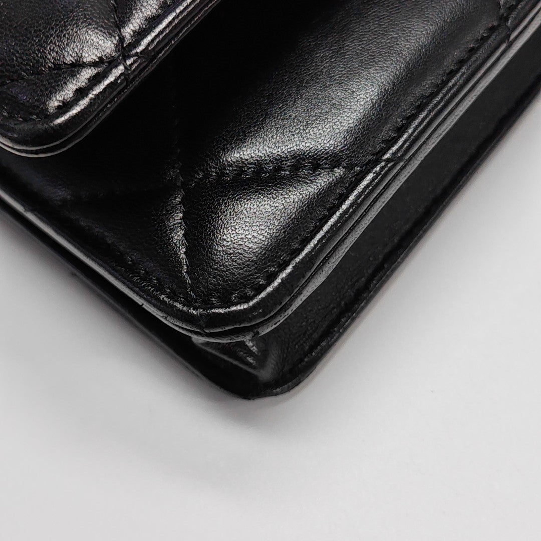 CHANEL 19 WOC Quilted Lambskin Black
