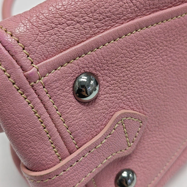 Calfskin Shoulder Bag Pink