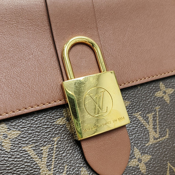 LOCKY BB Monogram Coated Canvas Brown