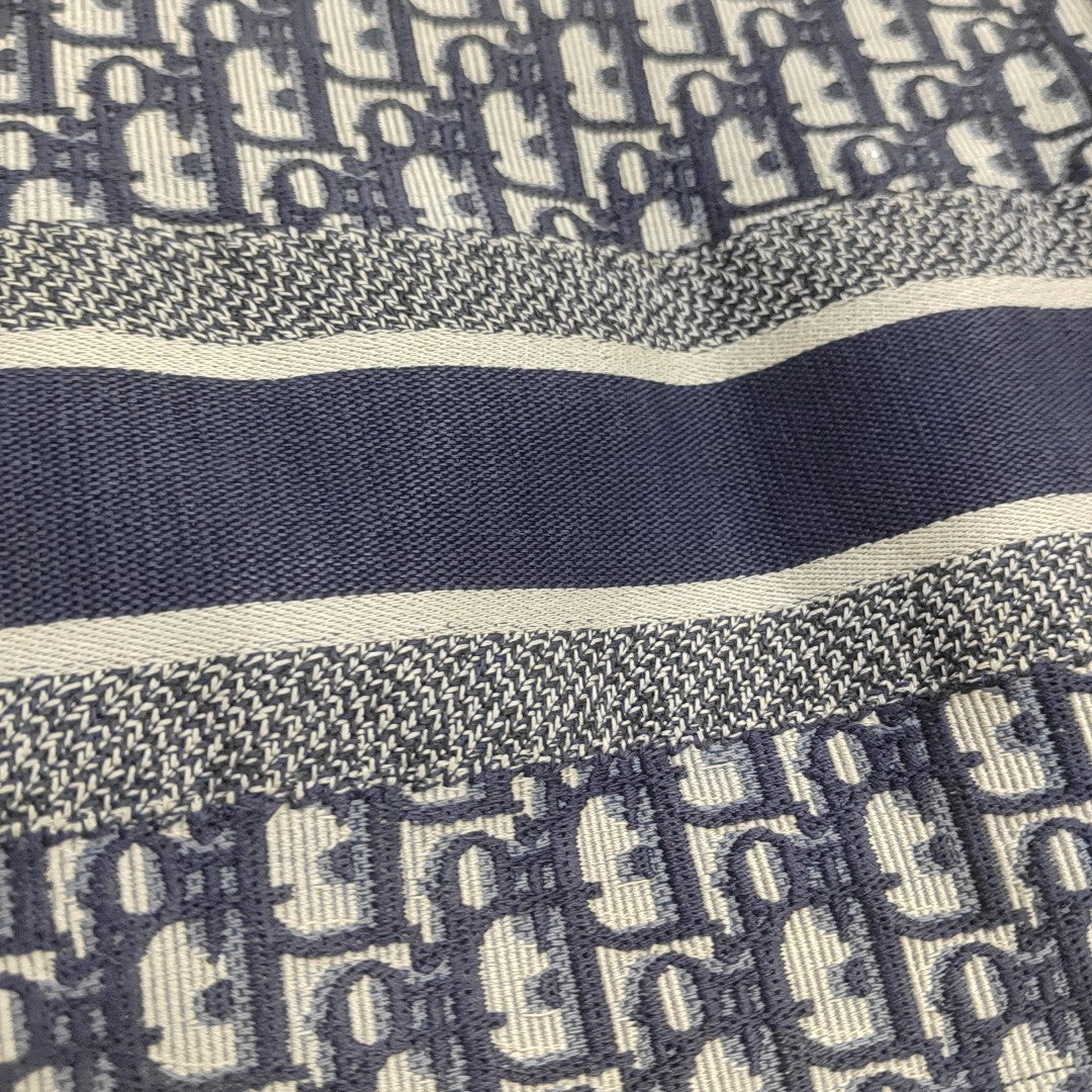 Book Tote Medium Oblique Canvas Blue