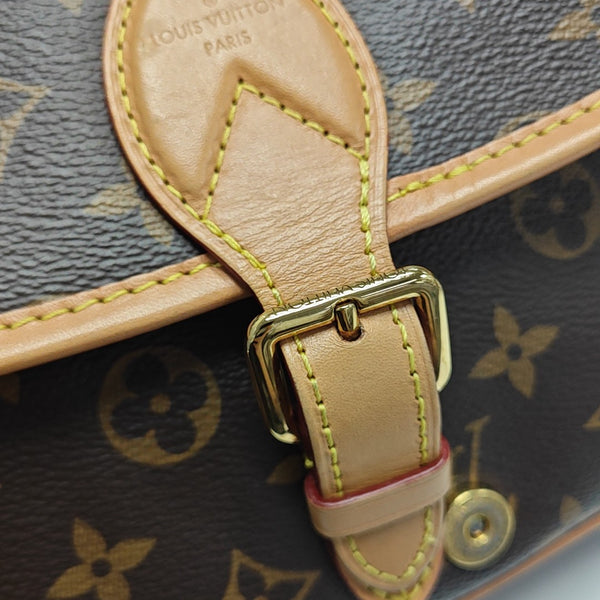 DIANE Monogram Coated Canvas Brown
