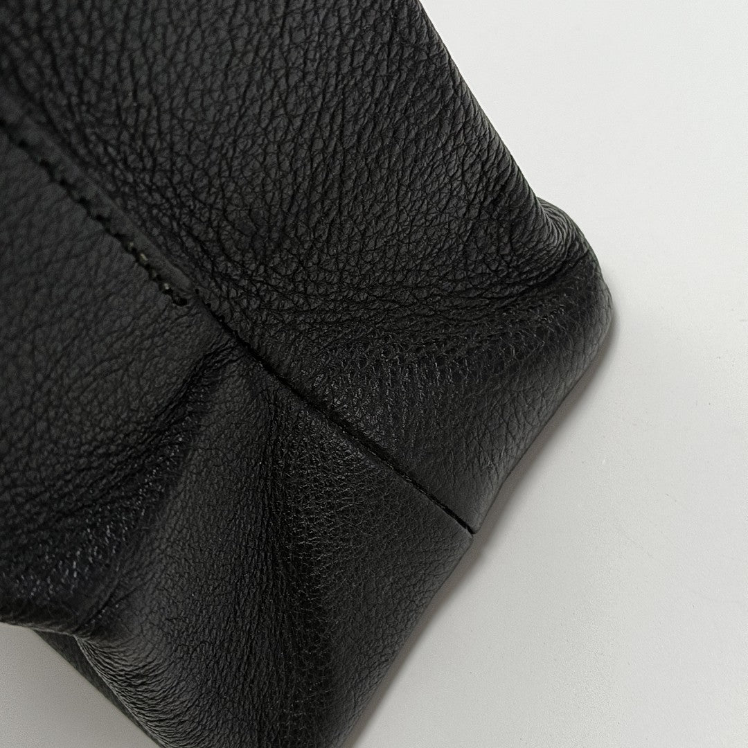 Shopping Bag Calfskin Black