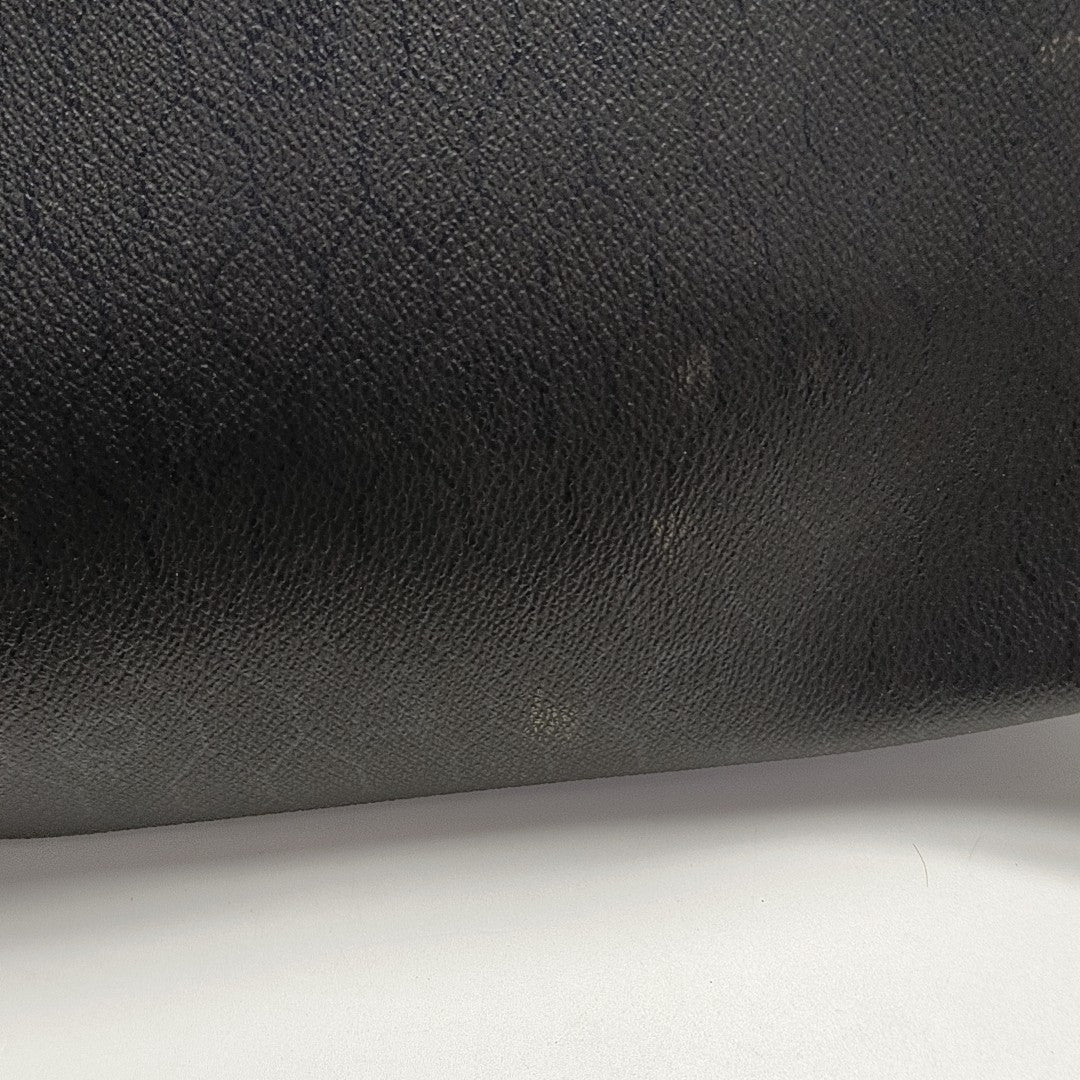 Vintage Honeycomb Coated Canvas Black